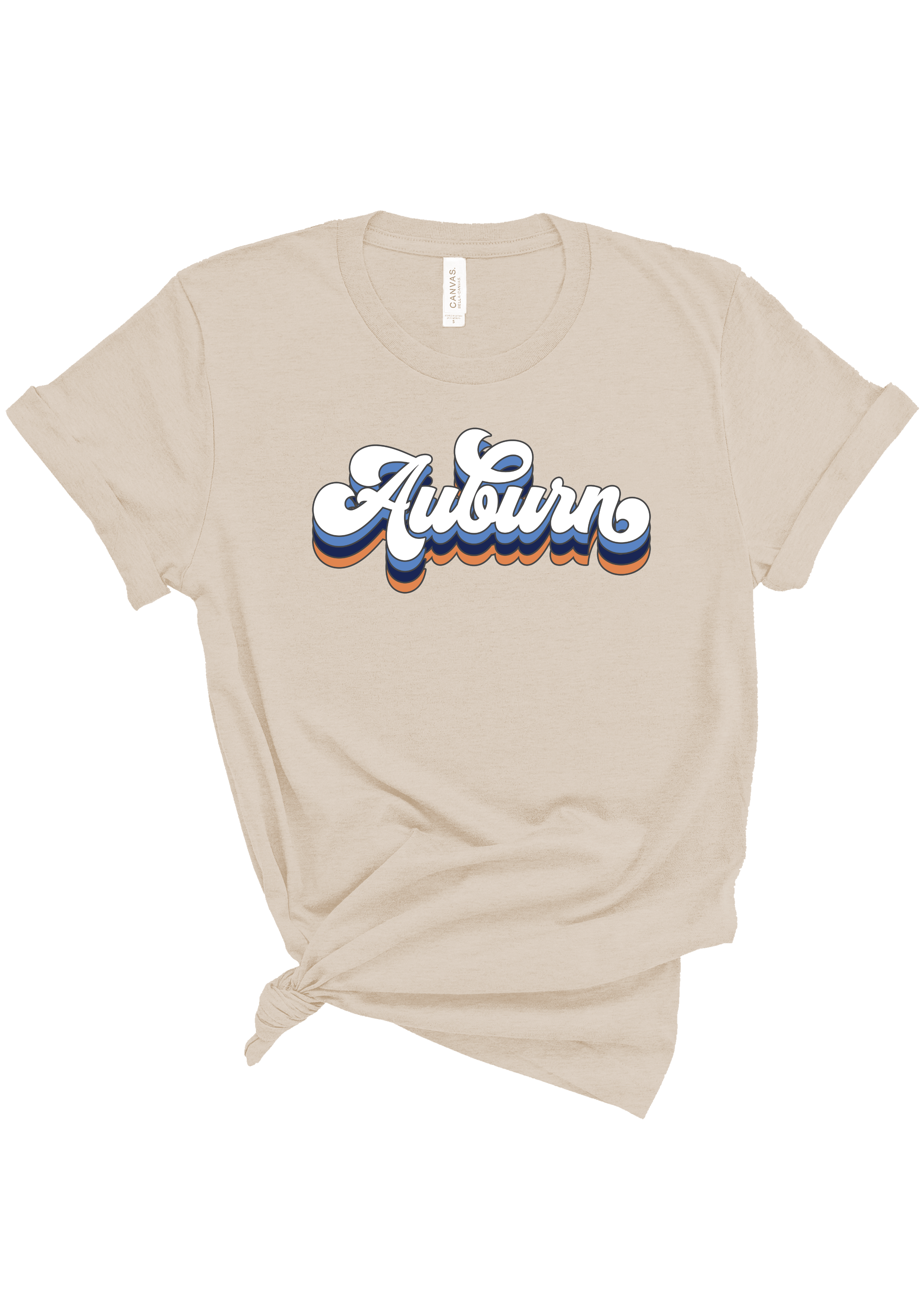 Groovy Auburn | Adult Tee-Womens - Tops - Tees-Sister Shirts-Sister Shirts, Cute & Custom Tees for Mama & Littles in Trussville, Alabama.