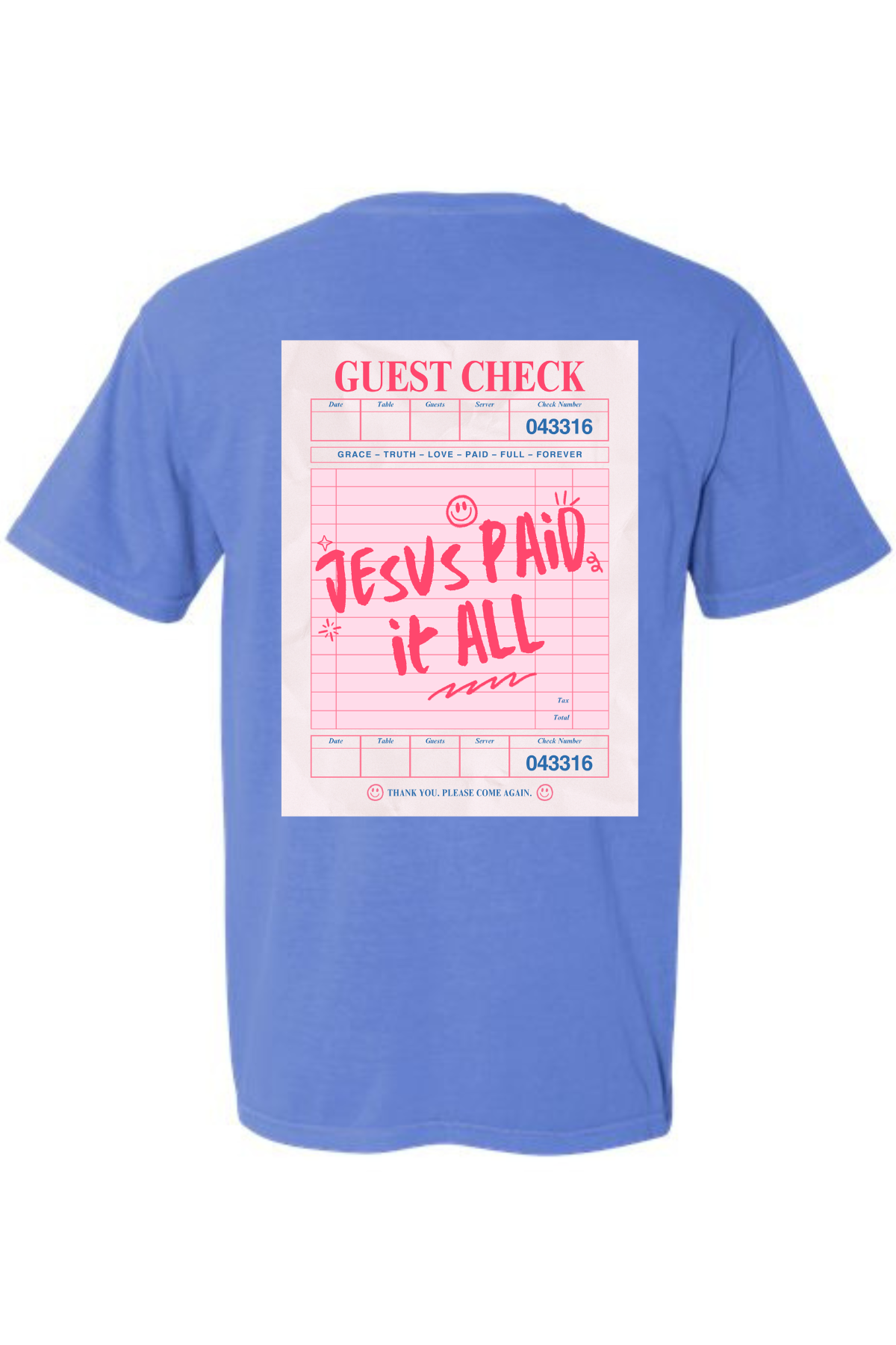 Jesus Paid It All | Garment Dyed Adult Tee-Adult Tee-Sister Shirts-Sister Shirts, Cute & Custom Tees for Mama & Littles in Trussville, Alabama.