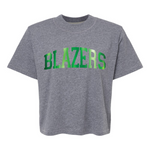 Blazers Foil | Mom Crop Tee-Womens - Tops - Tees-Sister Shirts-Sister Shirts, Cute & Custom Tees for Mama & Littles in Trussville, Alabama.