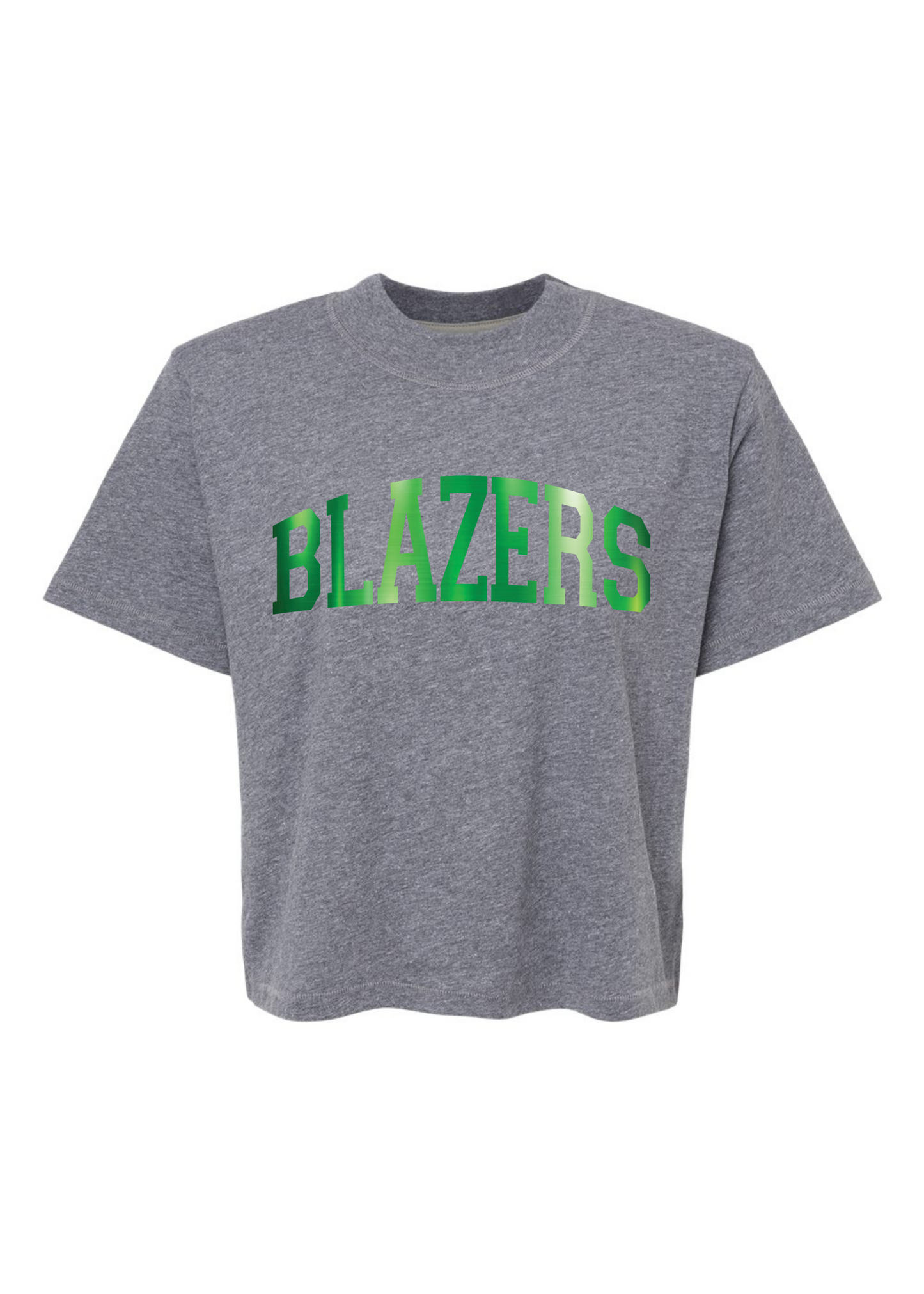 Blazers Foil | Mom Crop Tee-Adult Tee-Sister Shirts-Sister Shirts, Cute & Custom Tees for Mama & Littles in Trussville, Alabama.