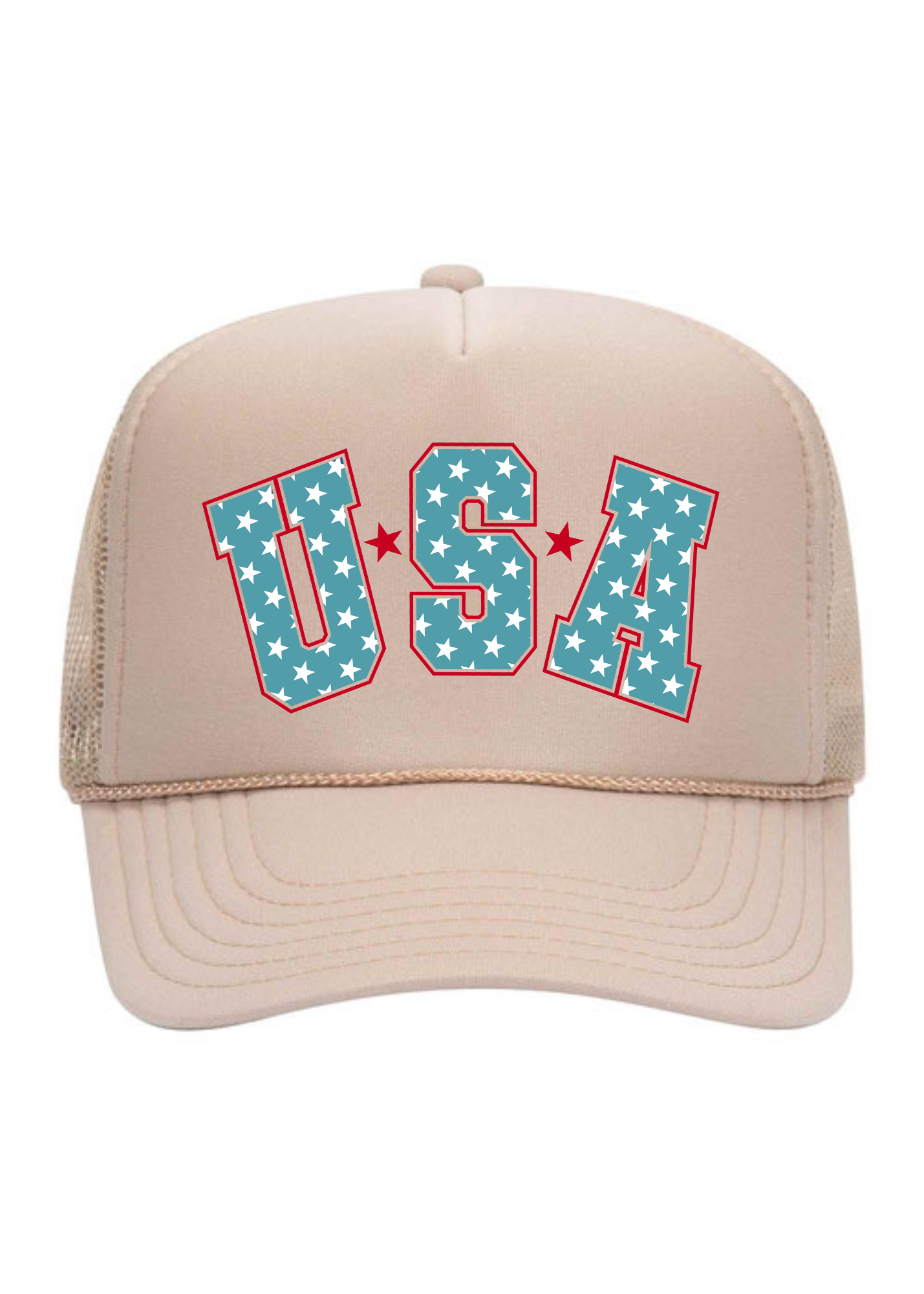 USA Vintage | Adult Trucker Hat-Hats-Sister Shirts-Sister Shirts, Cute & Custom Tees for Mama & Littles in Trussville, Alabama.