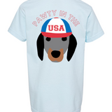 Pawty in the USA | Kids Tee-Kids Tees-Sister Shirts-Sister Shirts, Cute & Custom Tees for Mama & Littles in Trussville, Alabama.