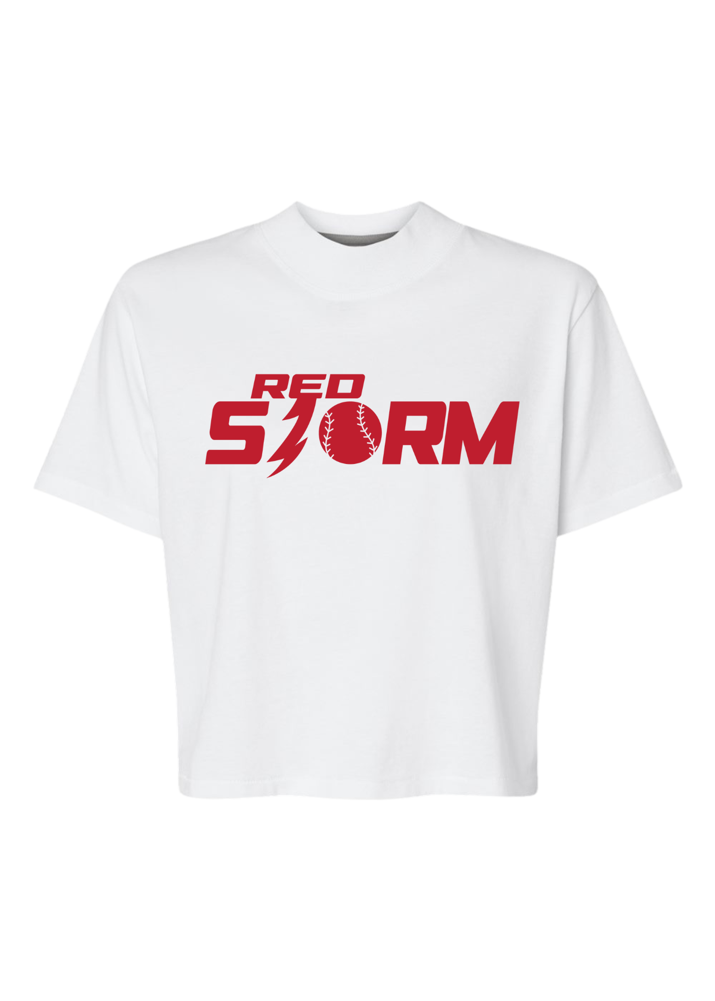 Red Storm | Mom Crop Tee-Womens - Tops - Tees-Sister Shirts-Sister Shirts, Cute & Custom Tees for Mama & Littles in Trussville, Alabama.