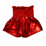 Shimmer Swing Shorts | Red-Youth - Bottoms - Shorts-Belle Cher-Sister Shirts, Cute & Custom Tees for Mama & Littles in Trussville, Alabama.