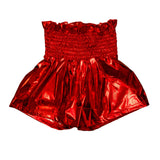 Shimmer Swing Shorts | Red-Youth - Bottoms - Shorts-Belle Cher-Sister Shirts, Cute & Custom Tees for Mama & Littles in Trussville, Alabama.