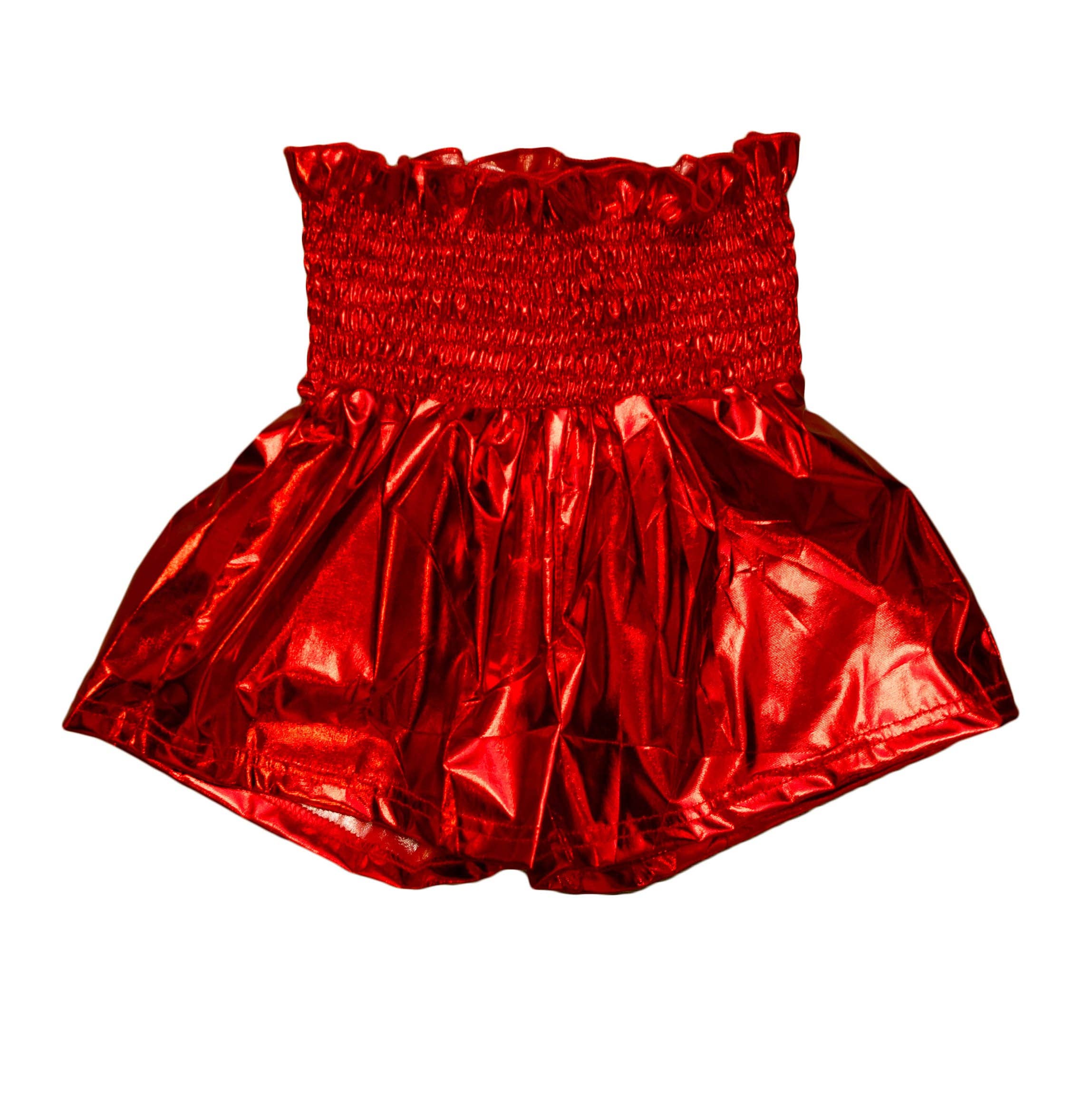 Shimmer Swing Shorts | Red-Youth - Bottoms - Shorts-Belle Cher-Sister Shirts, Cute & Custom Tees for Mama & Littles in Trussville, Alabama.