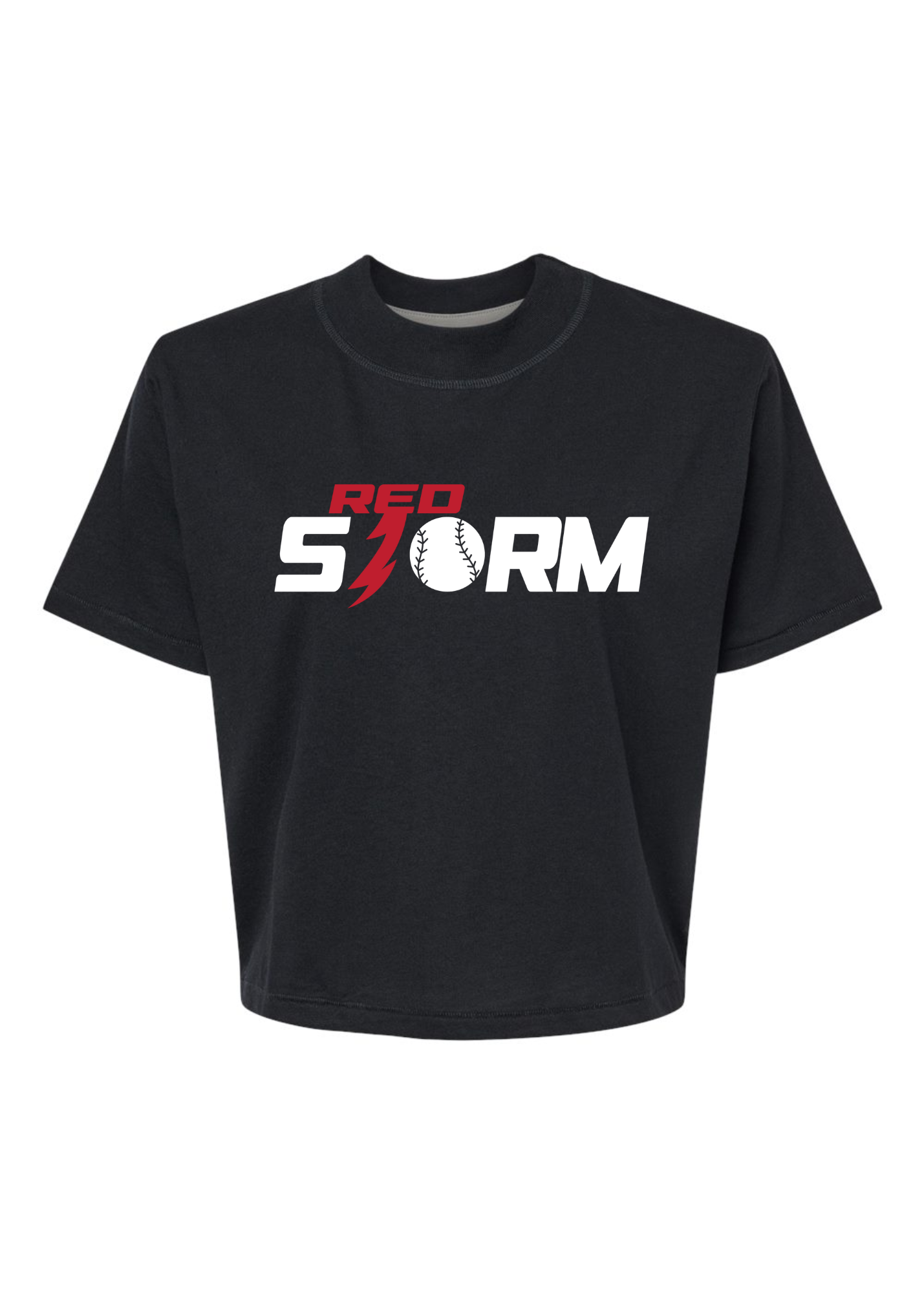 Red Storm | Mom Crop Tee-Womens - Tops - Tees-Sister Shirts-Sister Shirts, Cute & Custom Tees for Mama & Littles in Trussville, Alabama.