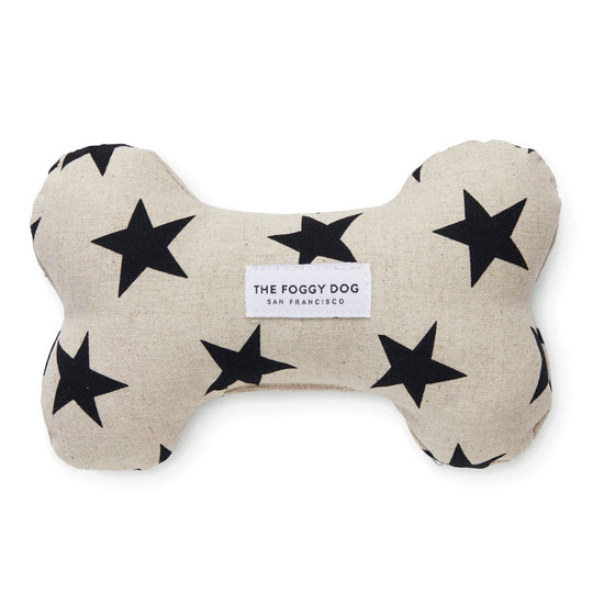 Done Bone Squeaky Toy | Black Stars-Pet-The Foggy Dog-Sister Shirts, Cute & Custom Tees for Mama & Littles in Trussville, Alabama.