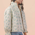 Vintage Bloom Quilted Jacket-Women - Outerwear - Jackets-Sister Shirts-Sister Shirts, Cute & Custom Tees for Mama & Littles in Trussville, Alabama.