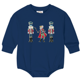 DL Designs Nutcracker | Baby Bubble Sweatshirt Romper-Rompers-Sister Shirts-Sister Shirts, Cute & Custom Tees for Mama & Littles in Trussville, Alabama.