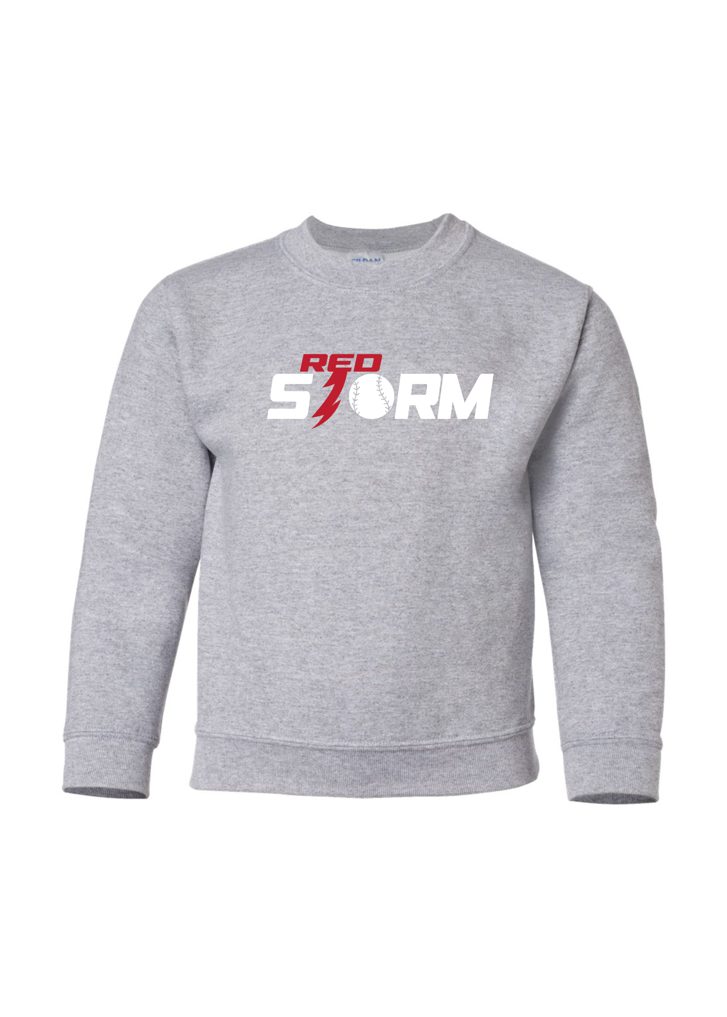 Red Storm | Youth Crewneck-Youth - Tops - Sweatshirts-Sister Shirts-Sister Shirts, Cute & Custom Tees for Mama & Littles in Trussville, Alabama.