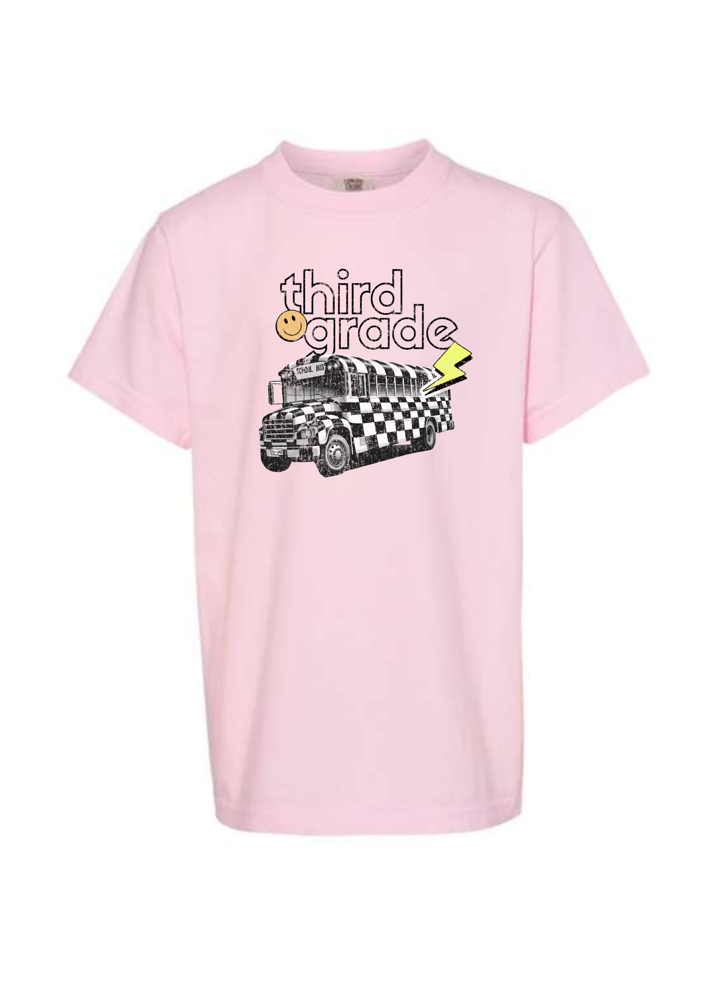 Checkered Bus + Grade | Kids Tee-Kids Tees-Sister Shirts-Sister Shirts, Cute & Custom Tees for Mama & Littles in Trussville, Alabama.