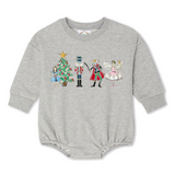 DL Designs Nutcracker | Baby Bubble Sweatshirt Romper-Rompers-Sister Shirts-Sister Shirts, Cute & Custom Tees for Mama & Littles in Trussville, Alabama.