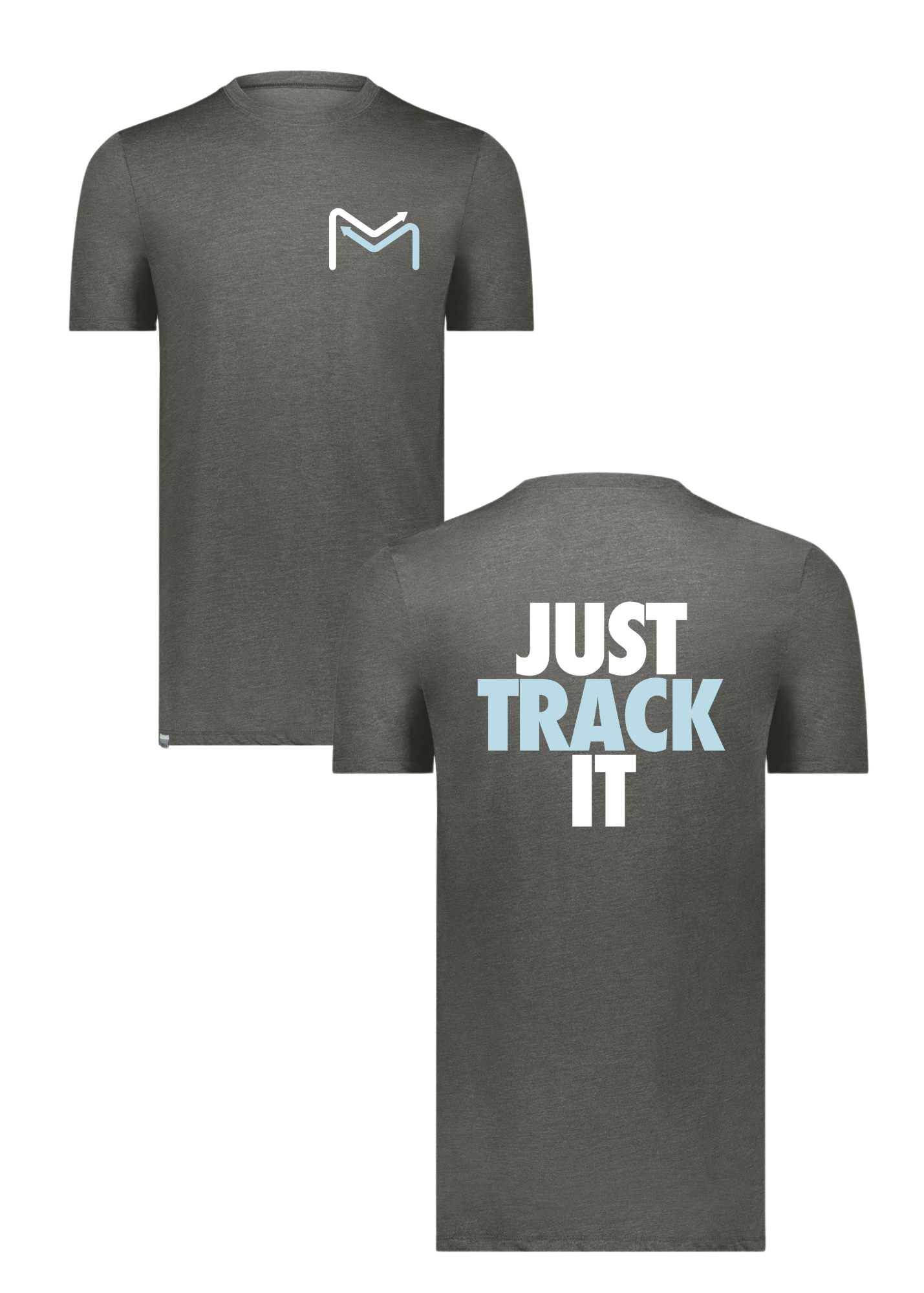 Just Track It | Pocket+Back | Adult Performance Tee-Sister Shirts-Sister Shirts, Cute & Custom Tees for Mama & Littles in Trussville, Alabama.