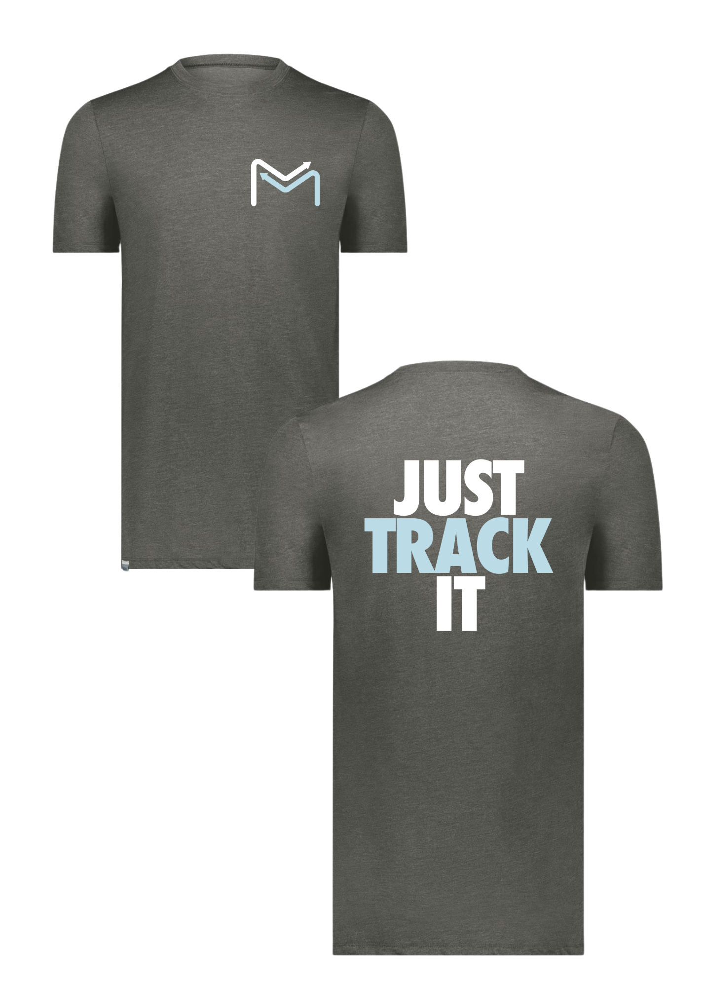 Just Track It | Pocket+Back | Adult Performance Tee-Performance Tee-Sister Shirts-Sister Shirts, Cute & Custom Tees for Mama & Littles in Trussville, Alabama.