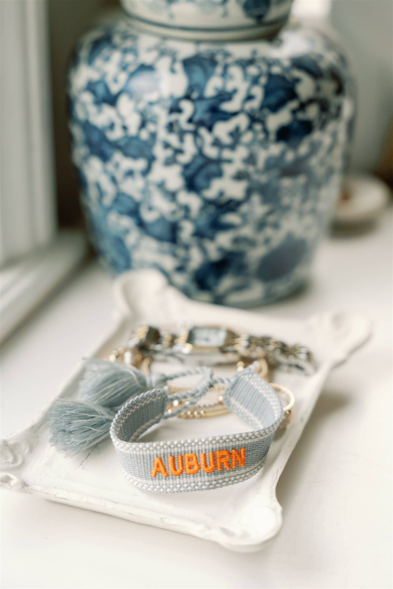 Auburn University | Woven Bracelet-Gracefully Made Art-Sister Shirts, Cute & Custom Tees for Mama & Littles in Trussville, Alabama.