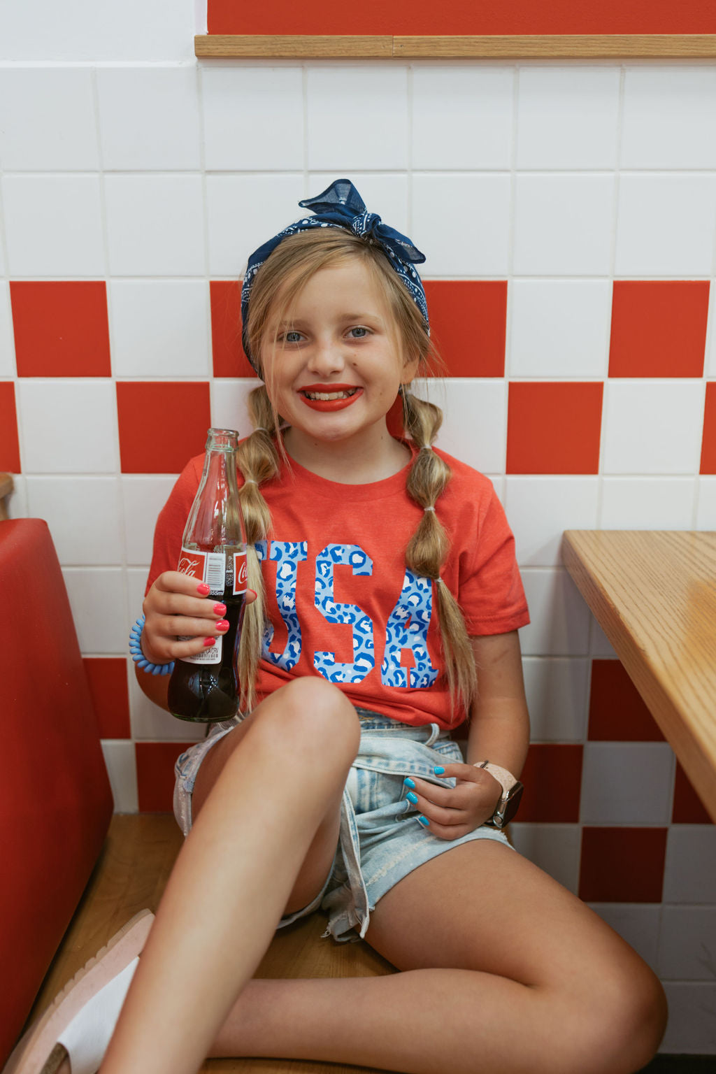USA Leopard | Kids Tee | RTS-Kids Tees-Sister Shirts-Sister Shirts, Cute & Custom Tees for Mama & Littles in Trussville, Alabama.