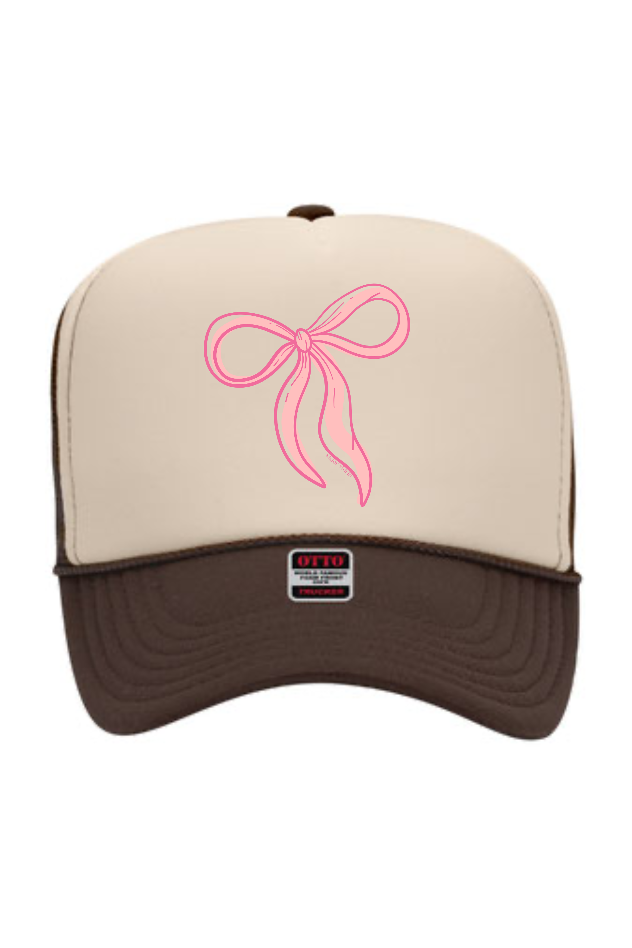 Oversized Bow | Adult Trucker Hat-Women - Accessories - Hats-Sister Shirts-Sister Shirts, Cute & Custom Tees for Mama & Littles in Trussville, Alabama.