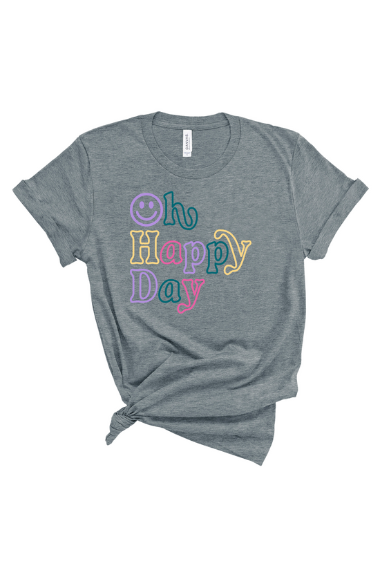 Oh Happy Day | Adult Tee-Adult Tee-Sister Shirts-Sister Shirts, Cute & Custom Tees for Mama & Littles in Trussville, Alabama.