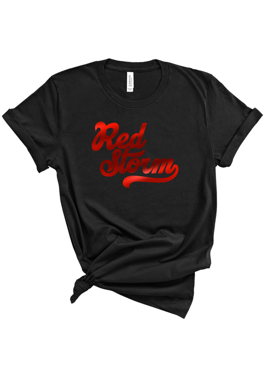Red Storm Foil | Tee | Adult-Sister Shirts-Sister Shirts, Cute & Custom Tees for Mama & Littles in Trussville, Alabama.