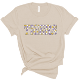Springville Tigers Checkered | Adult Tee-Womens - Tops - Tees-Sister Shirts-Sister Shirts, Cute & Custom Tees for Mama & Littles in Trussville, Alabama.