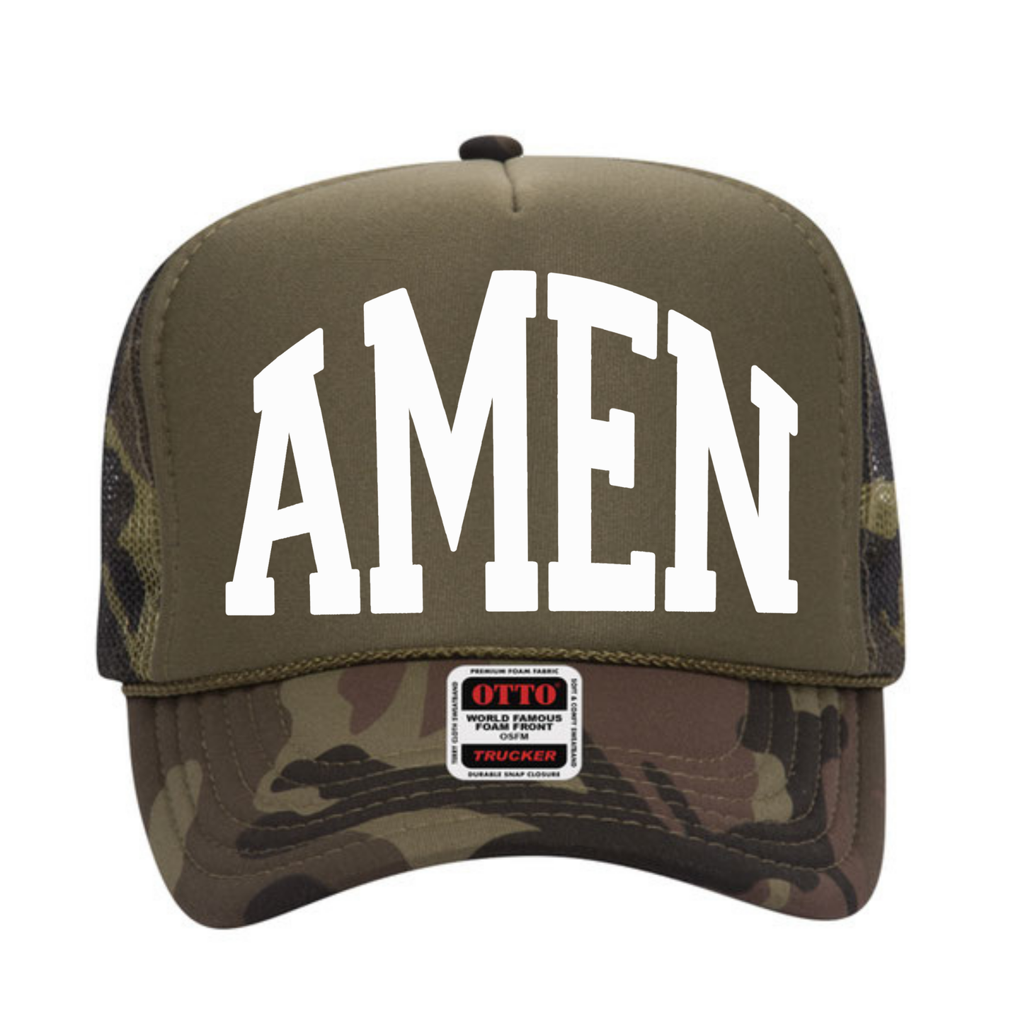 Can I Get an Amen? | Adult Trucker Hat-Hats-Sister Shirts-Sister Shirts, Cute & Custom Tees for Mama & Littles in Trussville, Alabama.