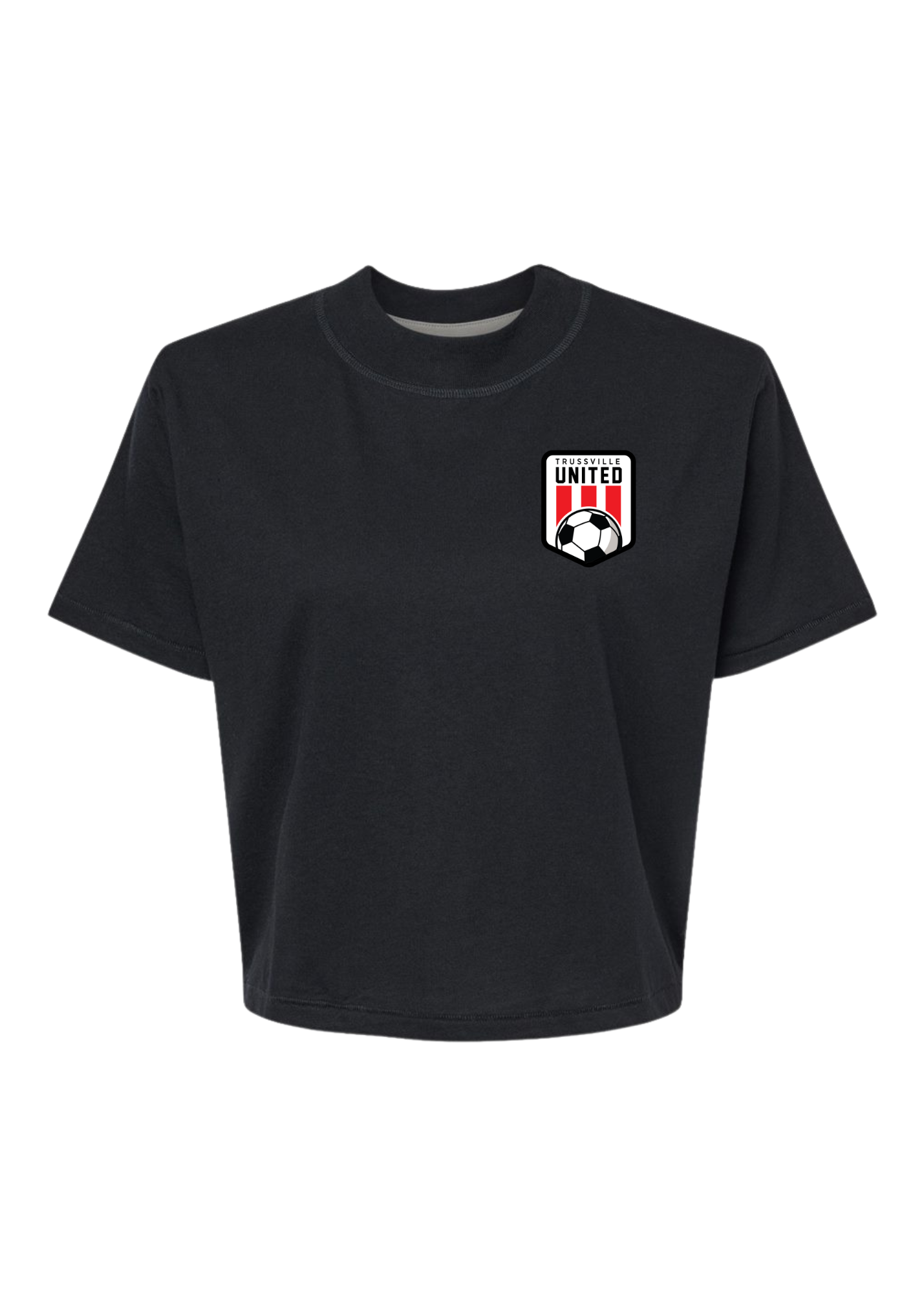 Trussville United | Mom Crop Tee-Womens - Tops - Tees-Sister Shirts-Sister Shirts, Cute & Custom Tees for Mama & Littles in Trussville, Alabama.