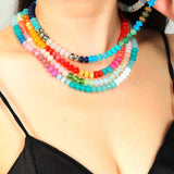 Gemstone Necklace | Natural Agate-Women - Jewelry - Necklaces-zenana-Sister Shirts, Cute & Custom Tees for Mama & Littles in Trussville, Alabama.