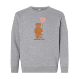 Bushel and a Peck Teddy Bear | Kids Crewneck-Youth - Tops - Sweatshirts-Sister Shirts-Sister Shirts, Cute & Custom Tees for Mama & Littles in Trussville, Alabama.