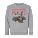 Believe | Youth Crewneck | RTS-Youth - Tops - Sweatshirts-Sister Shirts-Sister Shirts, Cute & Custom Tees for Mama & Littles in Trussville, Alabama.