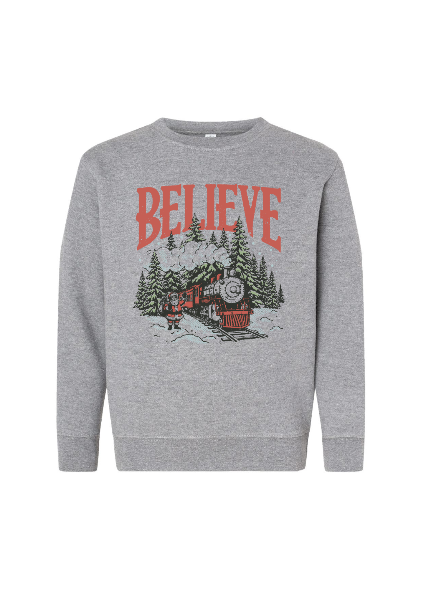 Believe | Youth Crewneck | RTS-Youth - Tops - Sweatshirts-Sister Shirts-Sister Shirts, Cute & Custom Tees for Mama & Littles in Trussville, Alabama.