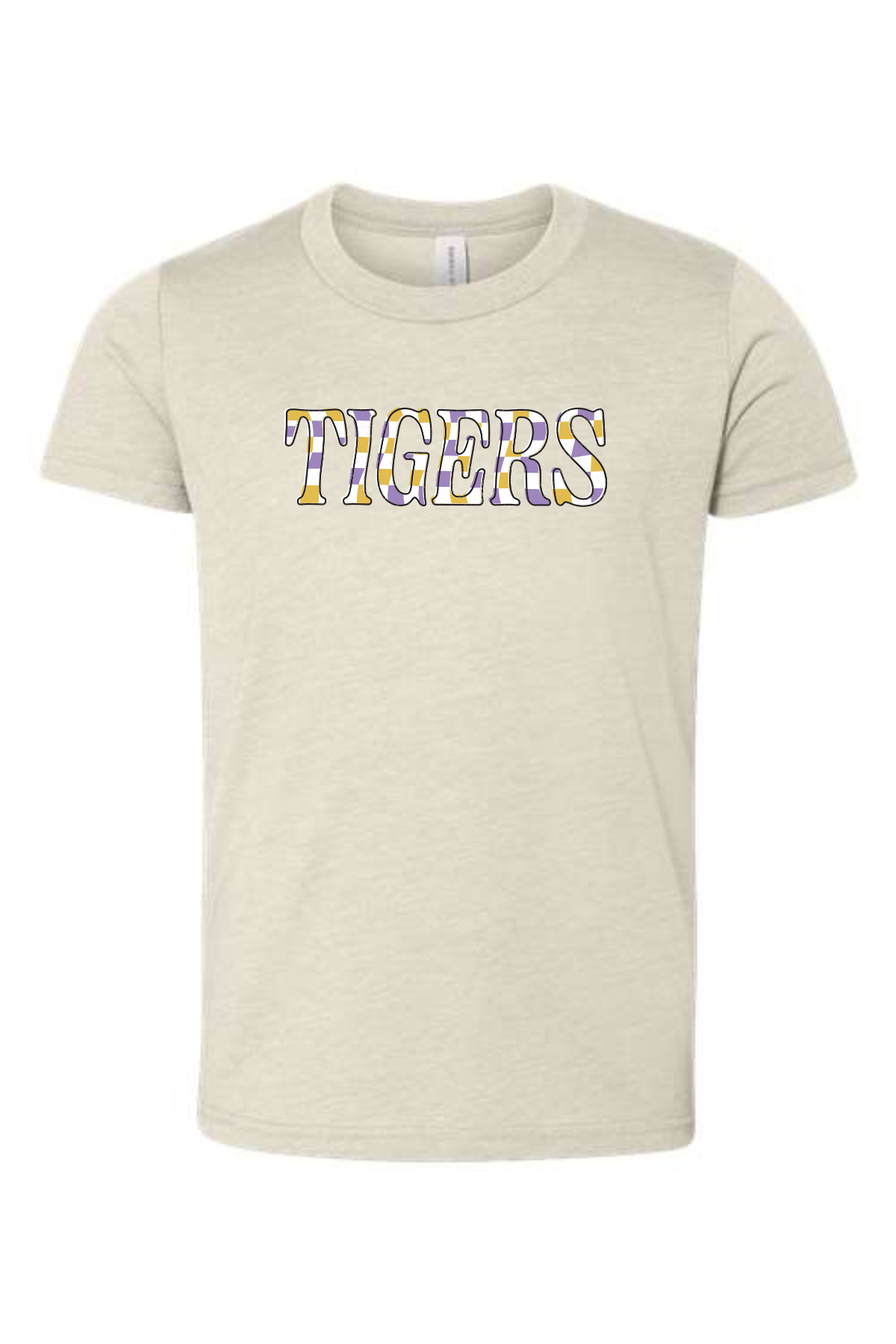 Springville Tigers Checkered | Kids Tee-Youth - Tops - Tees-Sister Shirts-Sister Shirts, Cute & Custom Tees for Mama & Littles in Trussville, Alabama.
