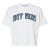 Boy Mom | Mom Crop Tee-Womens - Tops - Tees-Sister Shirts-Sister Shirts, Cute & Custom Tees for Mama & Littles in Trussville, Alabama.