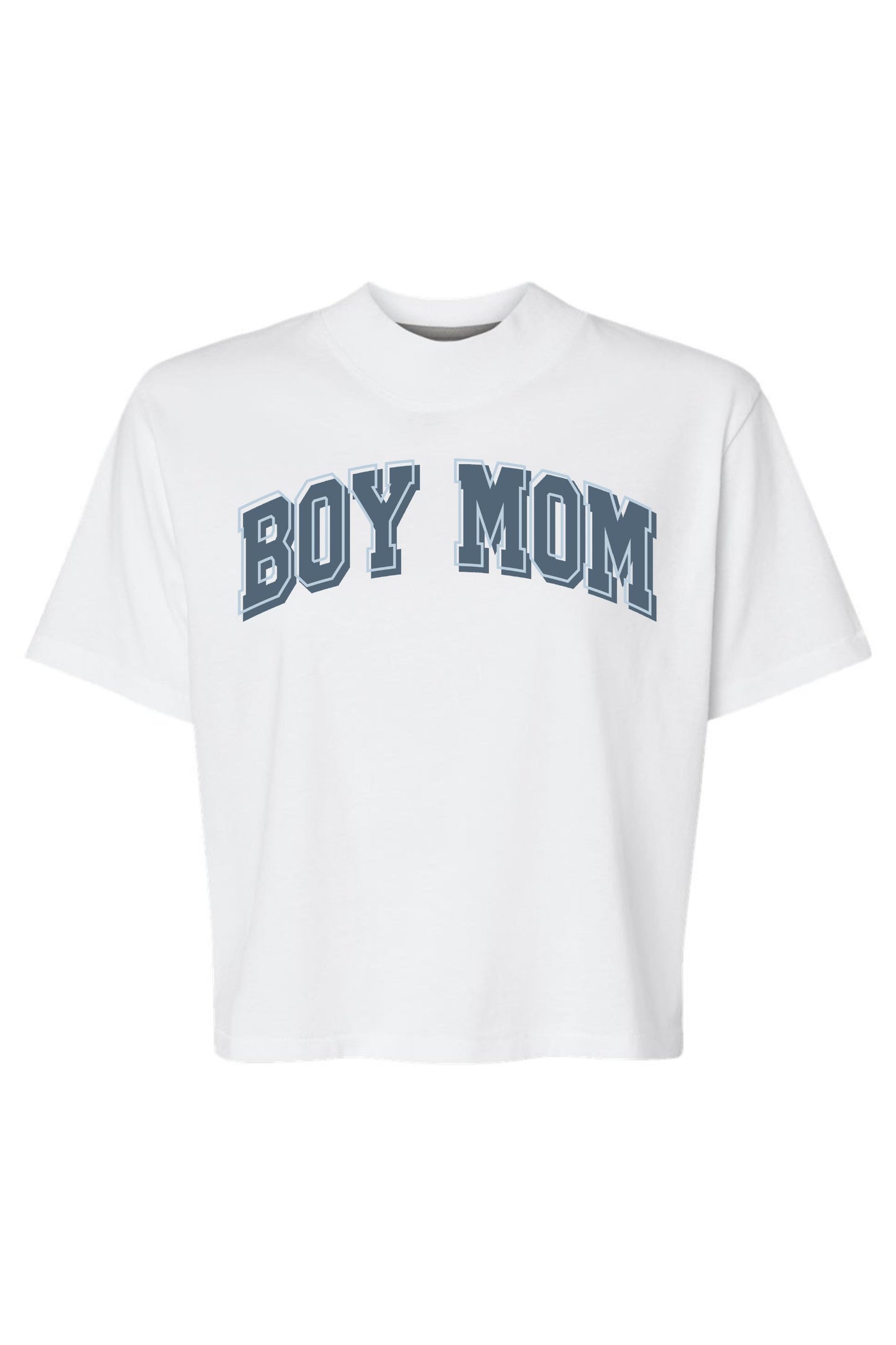 Boy Mom | Mom Crop Tee-Cropped Tees-Sister Shirts-Sister Shirts, Cute & Custom Tees for Mama & Littles in Trussville, Alabama.