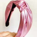 Pink Metallic Headband-Youth - Accessories - Hair-Sandy + Rizzo-Sister Shirts, Cute & Custom Tees for Mama & Littles in Trussville, Alabama.