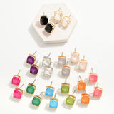Cantabile Earrings | Black Studs-Women - Jewelry - Earrings-judson & co-Sister Shirts, Cute & Custom Tees for Mama & Littles in Trussville, Alabama.