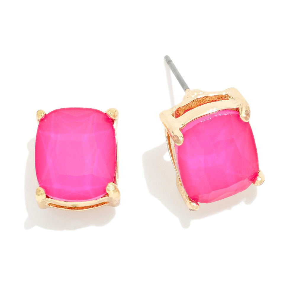 Cantabile Earrings | Fuchsia Studs-judson & co-Sister Shirts, Cute & Custom Tees for Mama & Littles in Trussville, Alabama.