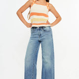 Cool Cuff Crop | Youth Wide Leg Jeans-Youth - Bottoms - Jeans-Kan Can USA-Sister Shirts, Cute & Custom Tees for Mama & Littles in Trussville, Alabama.