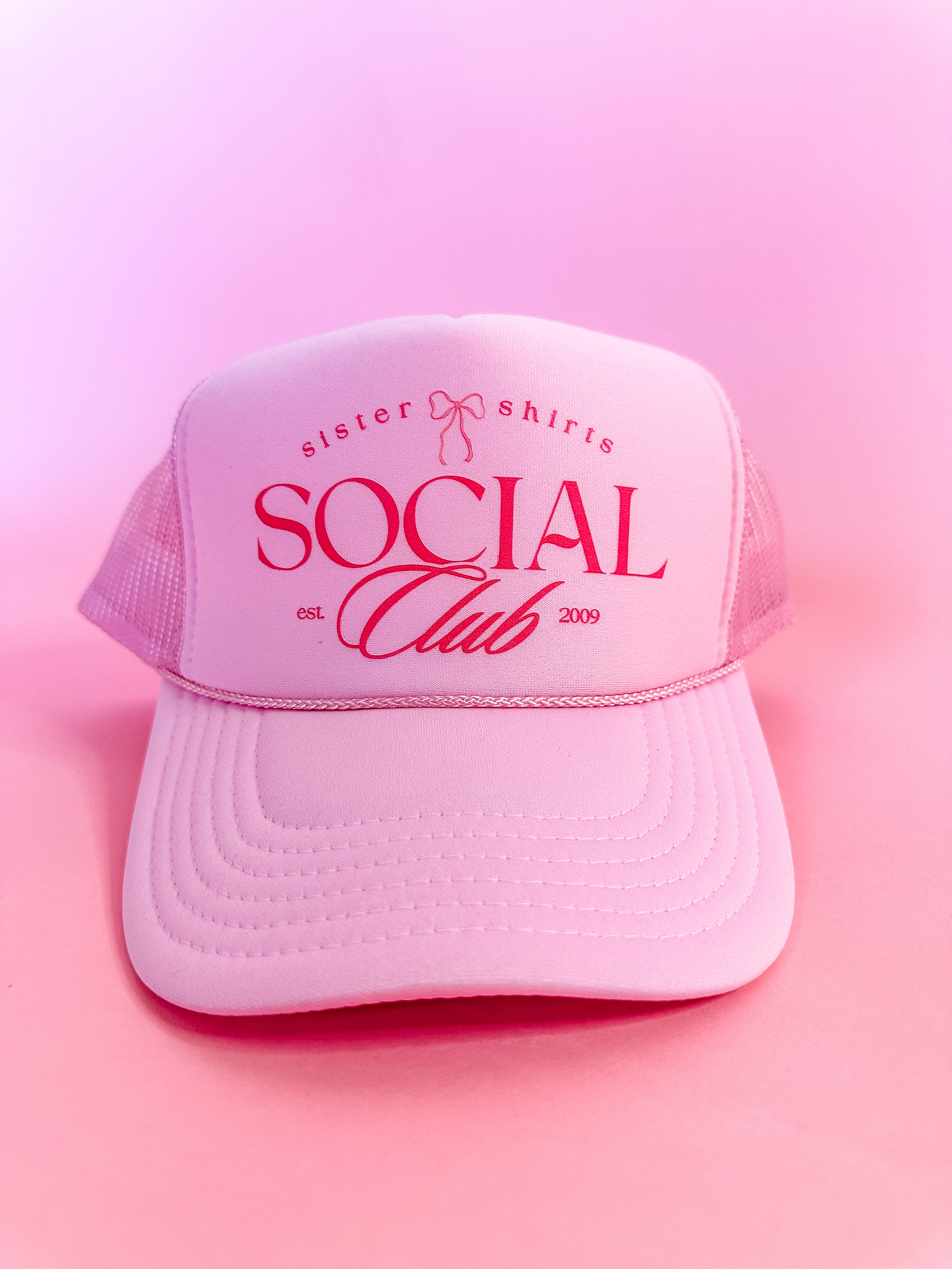 SS Social Club | Adult Trucker Hat-Women - Accessories - Hats-Sister Shirts-Sister Shirts, Cute & Custom Tees for Mama & Littles in Trussville, Alabama.