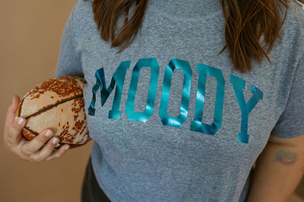 Moody Foil | Mom Crop Tee-Womens - Tops - Tees-Sister Shirts-Sister Shirts, Cute & Custom Tees for Mama & Littles in Trussville, Alabama.