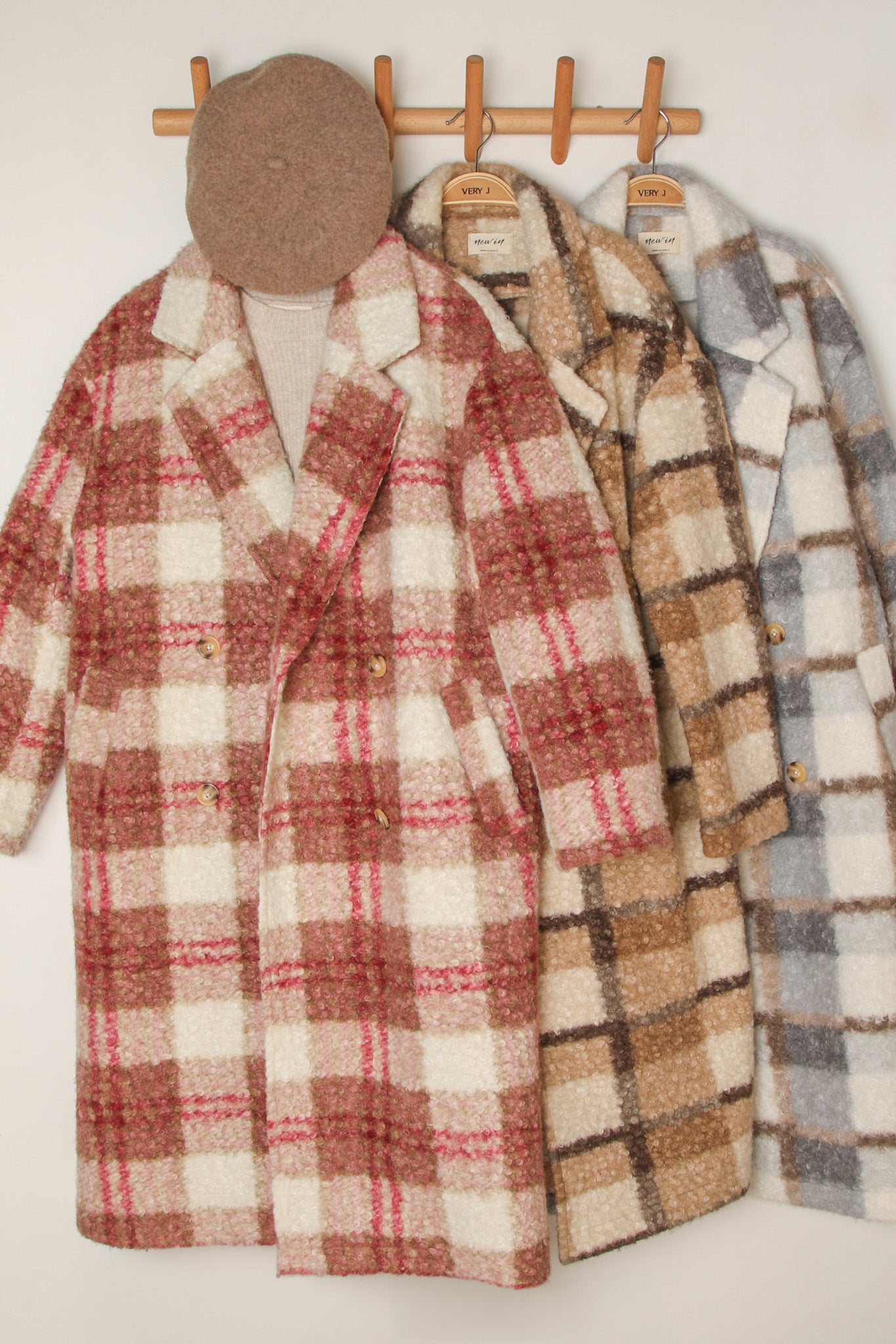 Oversized Plaid Coat | Mixed Mocha-Very J-Sister Shirts, Cute & Custom Tees for Mama & Littles in Trussville, Alabama.