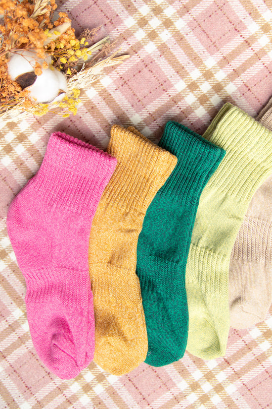 Cozy Socks | Lime-Women - Accessories - Socks-Very J-Sister Shirts, Cute & Custom Tees for Mama & Littles in Trussville, Alabama.