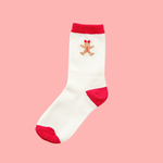 Gingerbread Crew Socks in Cream-Women - Accessories - Socks-Zenana-Sister Shirts, Cute & Custom Tees for Mama & Littles in Trussville, Alabama.