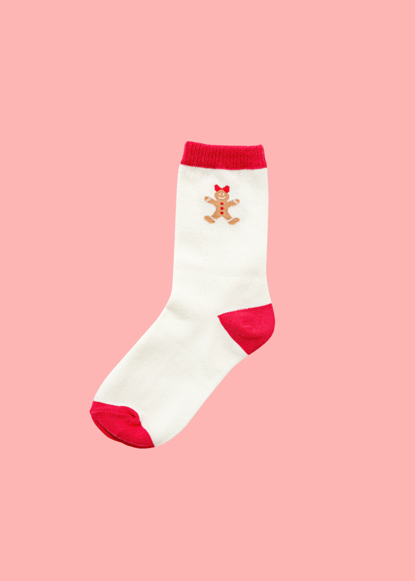 Gingerbread Crew Socks in Cream-Women - Accessories - Socks-Zenana-Sister Shirts, Cute & Custom Tees for Mama & Littles in Trussville, Alabama.