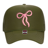 Oversized Bow | Adult Trucker Hat-Women - Accessories - Hats-Sister Shirts-Sister Shirts, Cute & Custom Tees for Mama & Littles in Trussville, Alabama.
