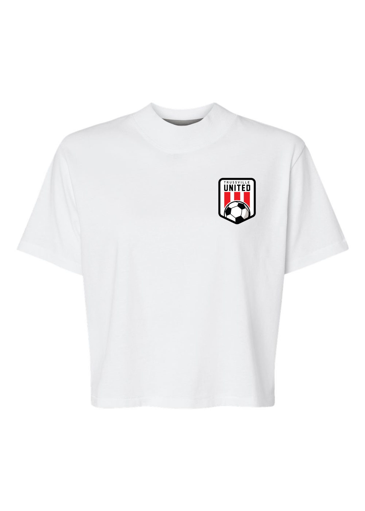 Trussville United | Mom Crop Tee-Womens - Tops - Tees-Sister Shirts-Sister Shirts, Cute & Custom Tees for Mama & Littles in Trussville, Alabama.