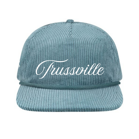 Trussville Script in Lake Blue | Adult Hat-Sister Shirts-Sister Shirts, Cute & Custom Tees for Mama & Littles in Trussville, Alabama.