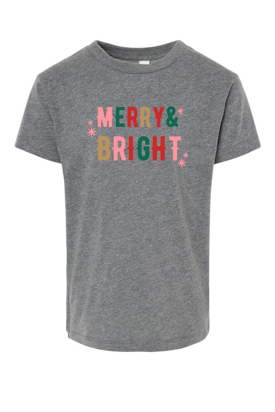 Merry + Bright | Kids Tee-Kids Tees-Sister Shirts-Sister Shirts, Cute & Custom Tees for Mama & Littles in Trussville, Alabama.