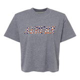 Auburn Checkered | Mom Crop Tee-Womens - Tops - Tees-Sister Shirts-Sister Shirts, Cute & Custom Tees for Mama & Littles in Trussville, Alabama.