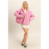 Everyday Essential Quilted Puffer in Pink-Women - Outerwear - Jackets-HYFVE-Sister Shirts, Cute & Custom Tees for Mama & Littles in Trussville, Alabama.